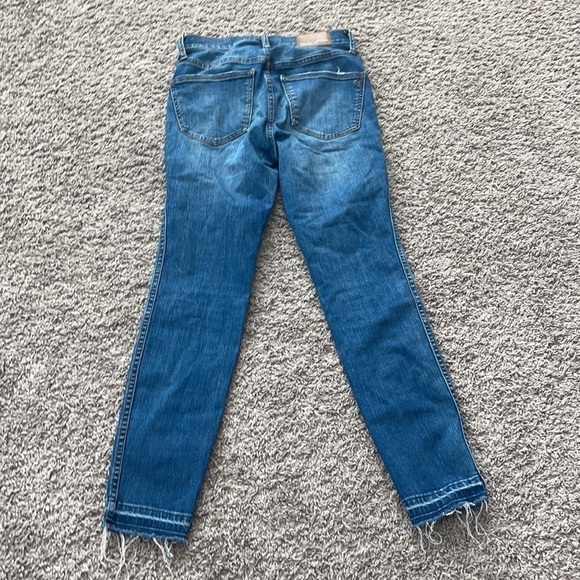 Madewell 10" High-Rise Skinny denim Jeans in Hayes Wash size 25 - Picture 5 of 9